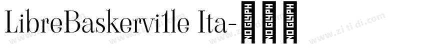 LibreBaskervi1le Ita字体转换
